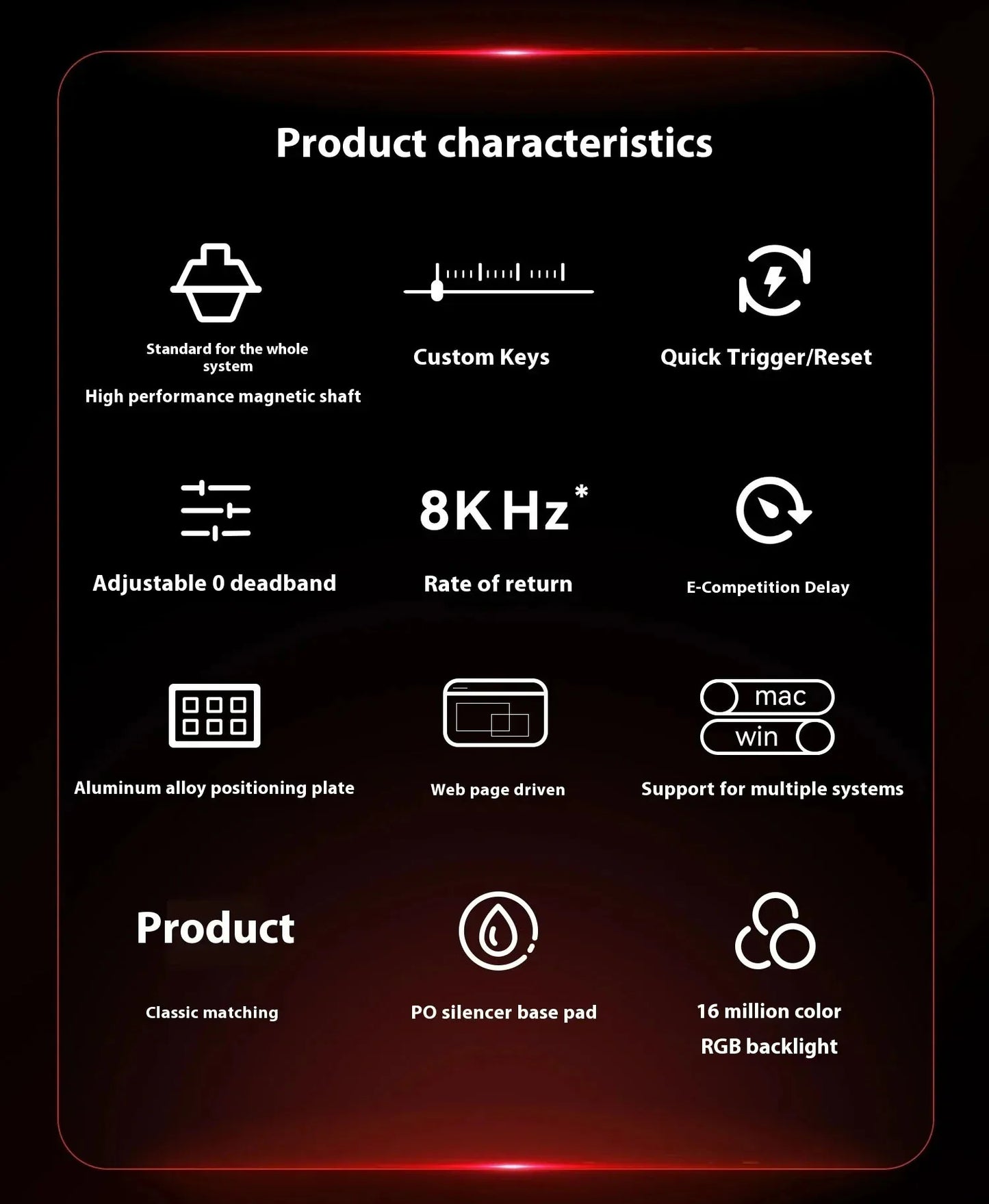 Teclado Gamer MADLIONS MAD 60/68HE – Switch Magnético, 8K Hz, Hot Swap e Ultra Responsivo