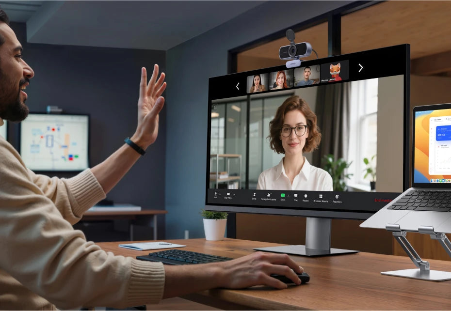 Webcam 4K FHD 1080P de 8MP para PC