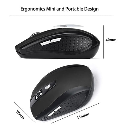 Mouse sem fio 2.4G, silencioso, para Macbook, PC e laptop.