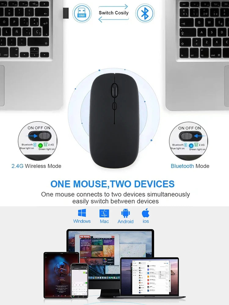 Mouse Bluetooth silencioso Marcaron, mouse universal.