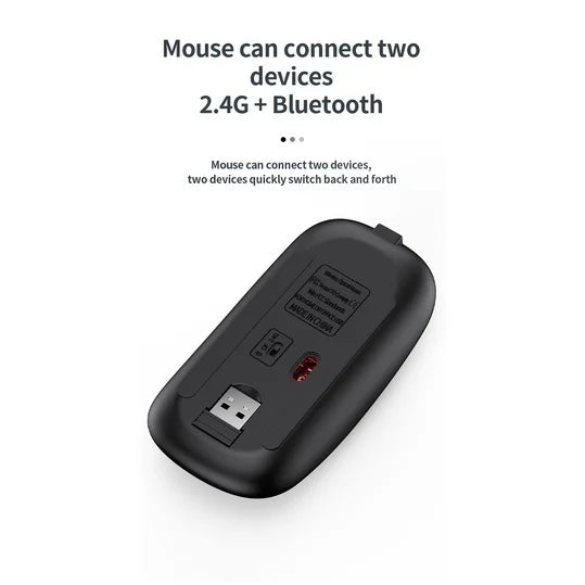 Conjunto de teclado e mouse Bluetooth recarregável