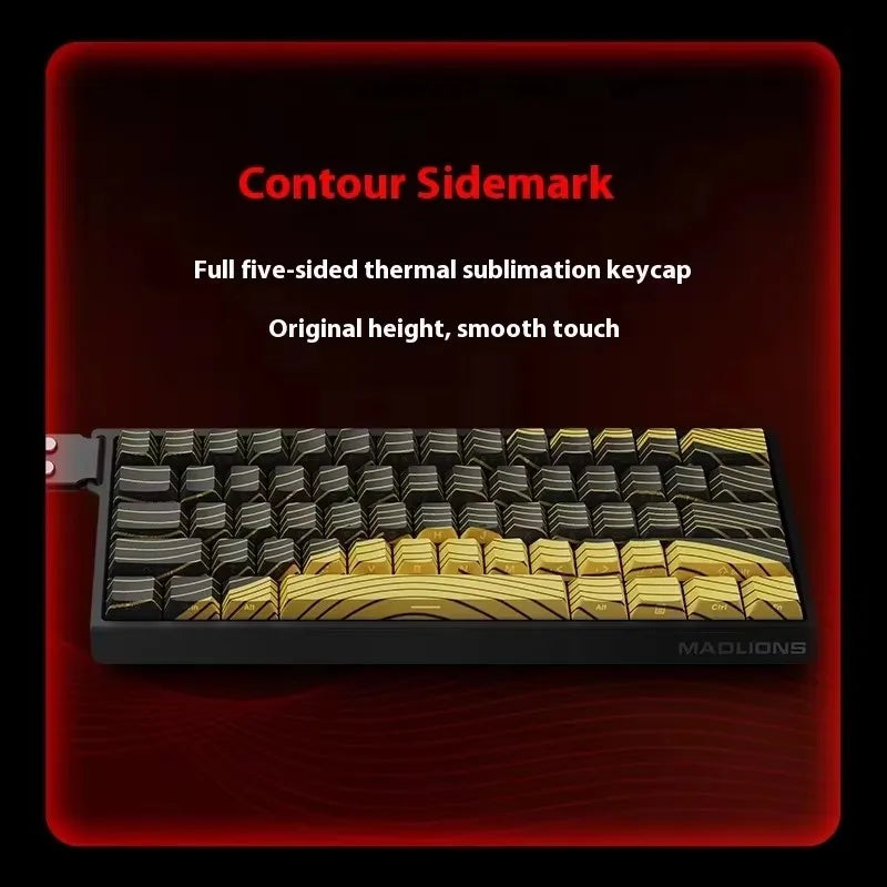 Teclado Gamer MADLIONS MAD 60/68HE – Switch Magnético, 8K Hz, Hot Swap e Ultra Responsivo