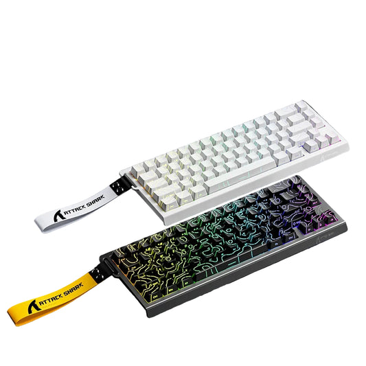 Teclado Gamer Attack Shark X68HE – Switch Magnético com Rapid Trigger e Alta Performance