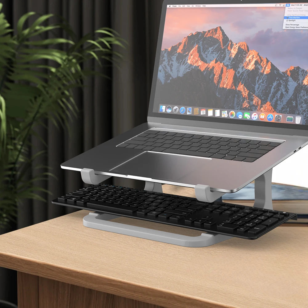Suporte ergonômico para laptop com suporte para teclado