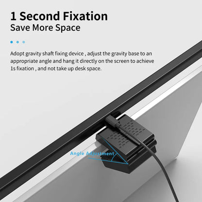 Light Bar de Monitor 50cm USB | Dimmer Stepless — Setup Clean para Home Office e Estudo