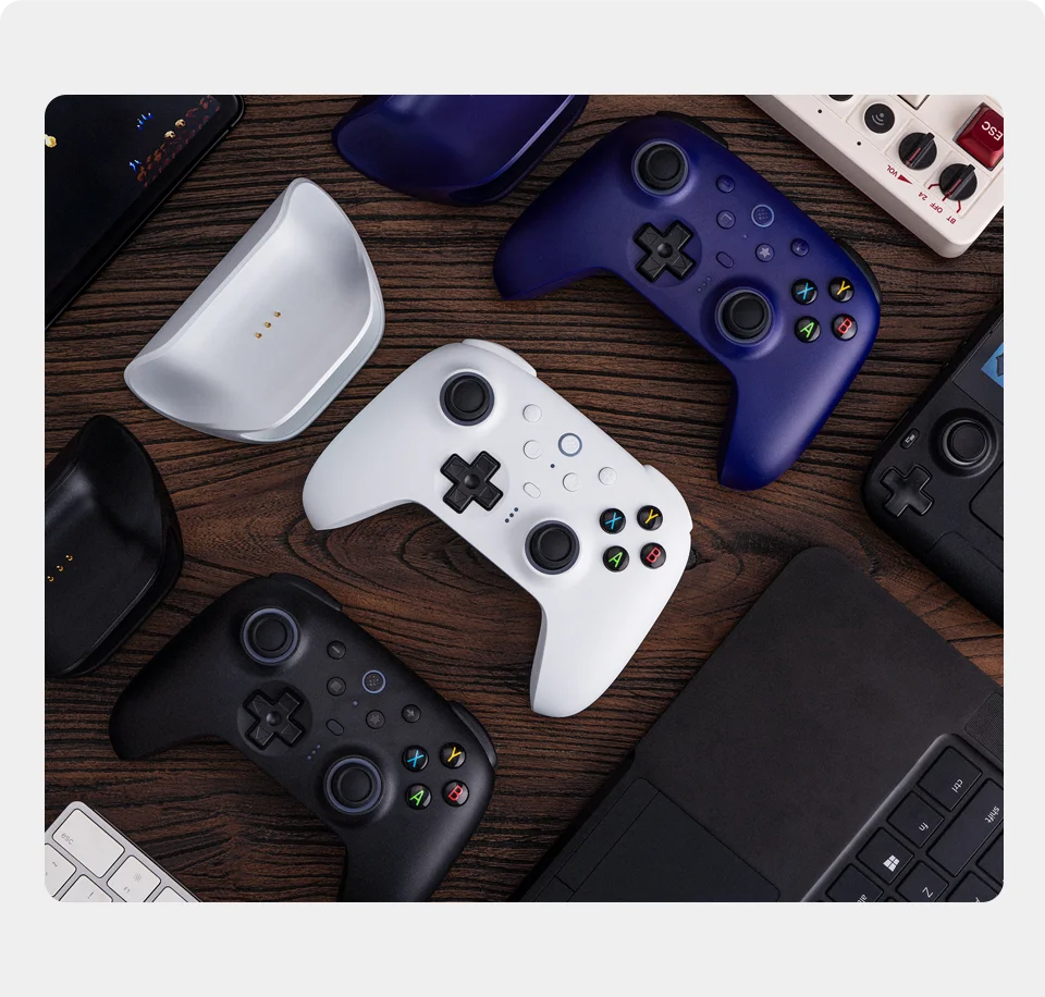 Controle 8BitDo Ultimate 2 Sem Fio – Alta Precisão com Joysticks TMR para PC e Android