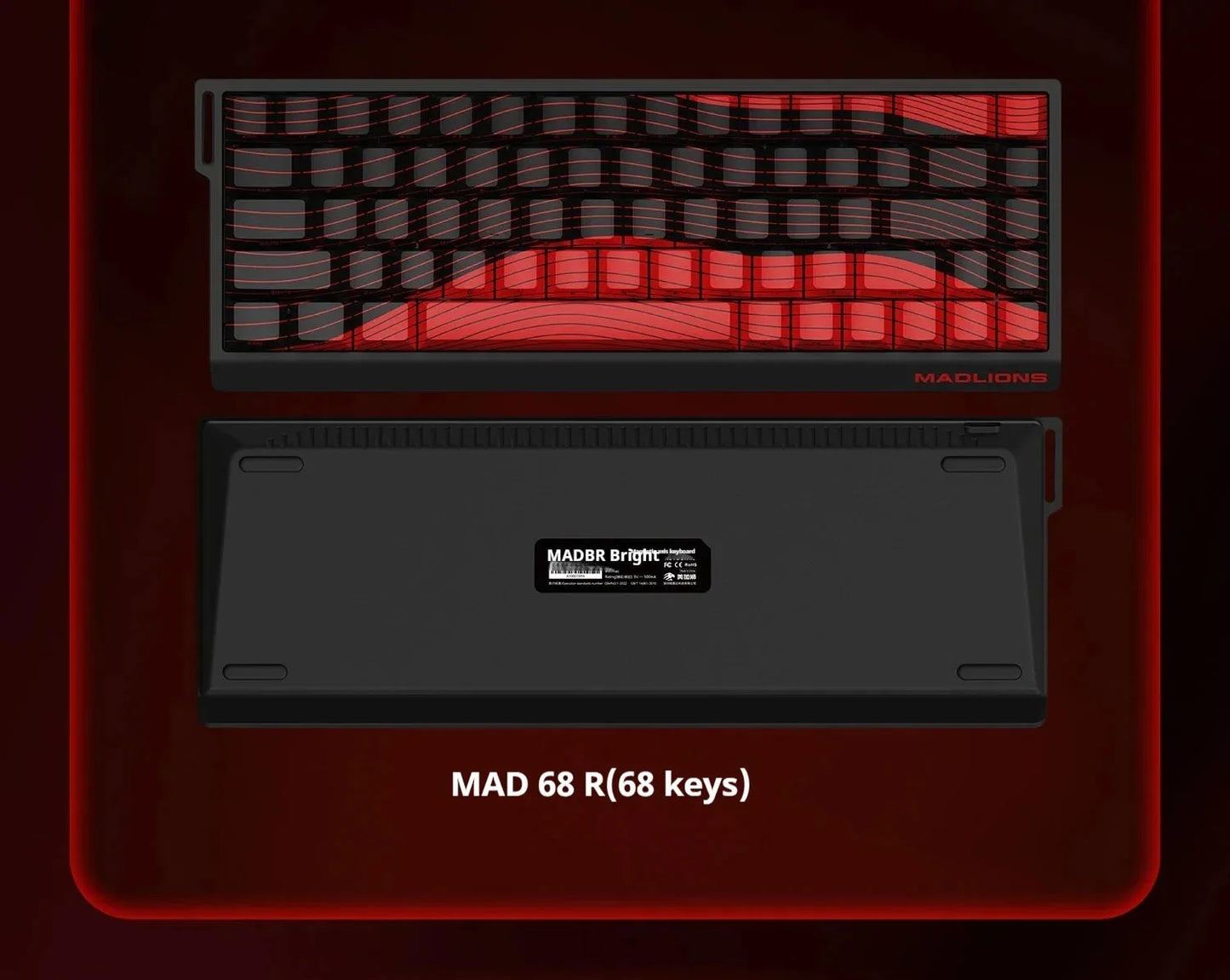 Teclado Gamer MADLIONS MAD 60/68HE – Switch Magnético, 8K Hz, Hot Swap e Ultra Responsivo