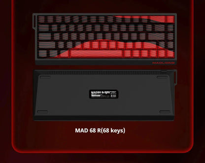 Teclado Gamer MADLIONS MAD 60/68HE – Switch Magnético, 8K Hz, Hot Swap e Ultra Responsivo