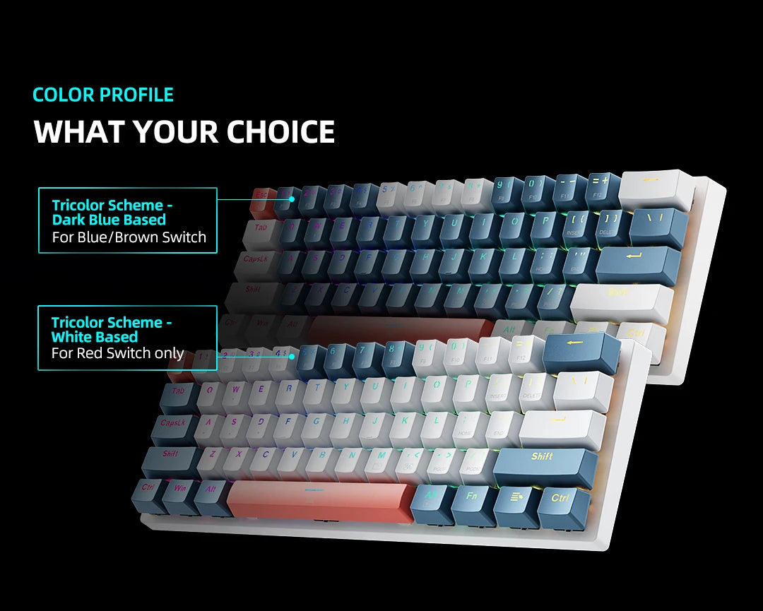 Teclado Mecânico Machenike K500-B61 60% – RGB e Switches Hot-Swap para Setup Gamer