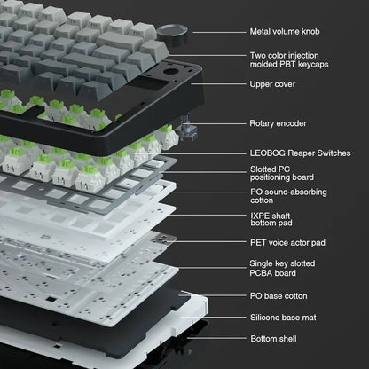 AULA F75, Teclado mecânico 75%