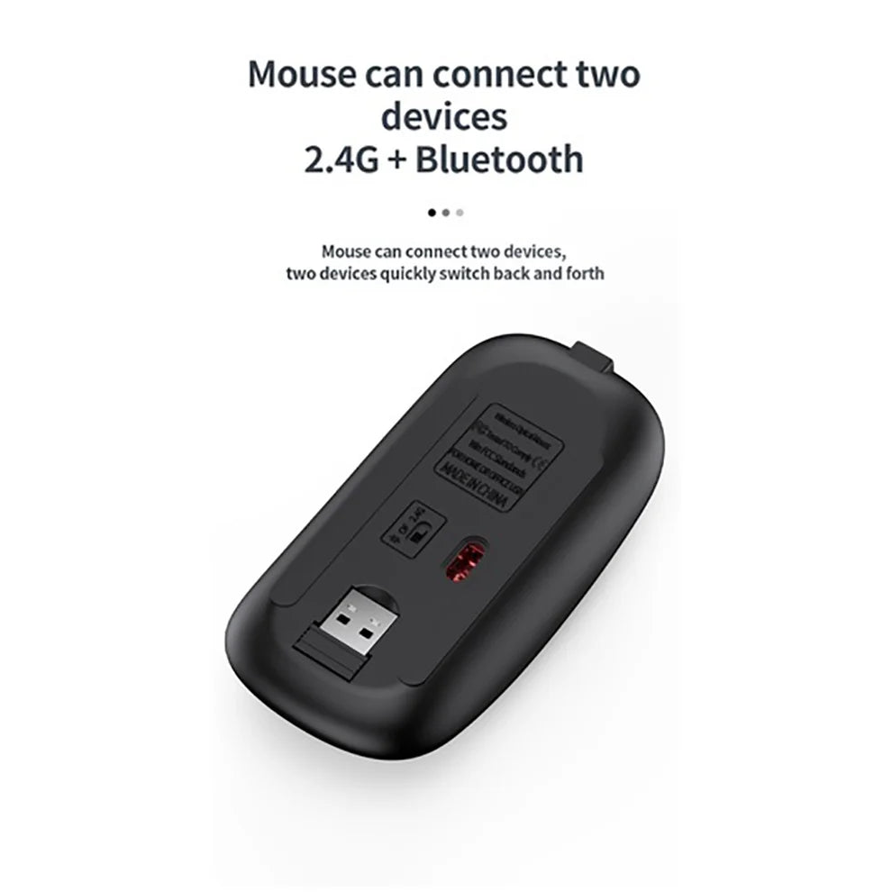 Conjunto de teclado e mouse Bluetooth recarregável