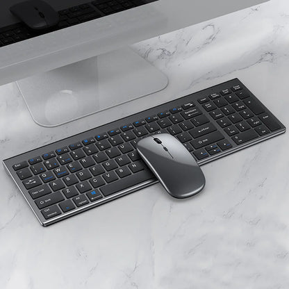 Conjunto de teclado e mouse Bluetooth recarregável