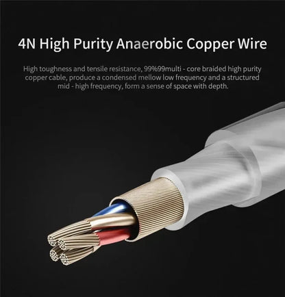 QKZ AK3 FiLe Wired Earphone with Microphone HiFi Music Monitor Bass Headphones Noise Cancelling Headset For Sport Gaming Earbuds
