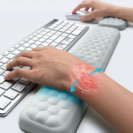 Apoio de pulso ergonômico para teclado e mouse