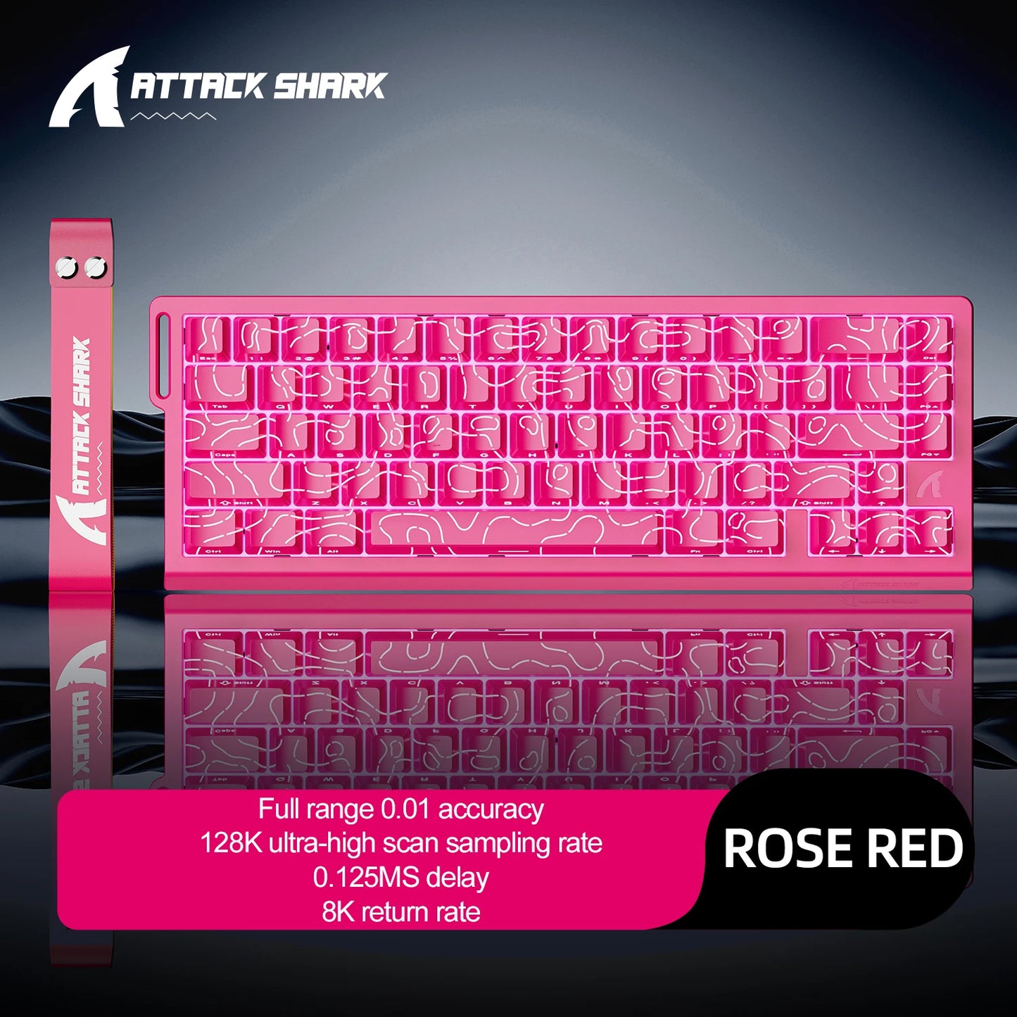 Teclado Gamer Attack Shark X68HE – Switch Magnético com Rapid Trigger e Alta Performance