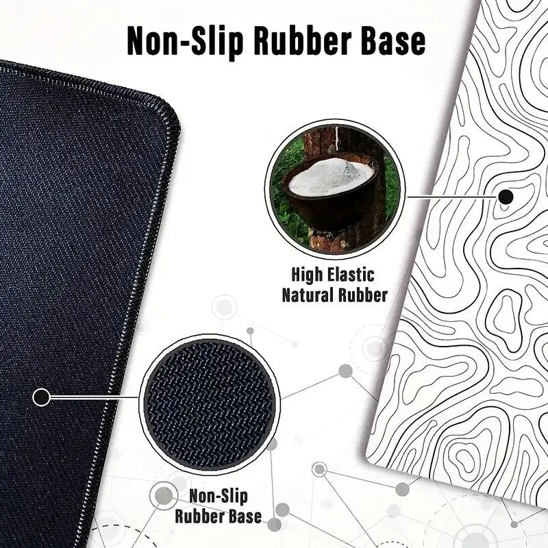 Mousepad Gamer Grande – Superfície Estendida com Base Antiderrapante e Alta Precisão