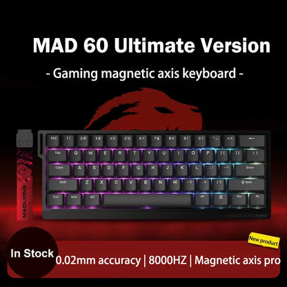Teclado Gamer MADLIONS MAD 60/68HE – Switch Magnético, 8K Hz, Hot Swap e Ultra Responsivo
