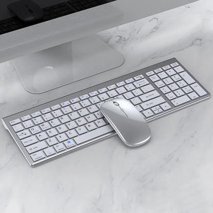 Conjunto de teclado e mouse Bluetooth recarregável
