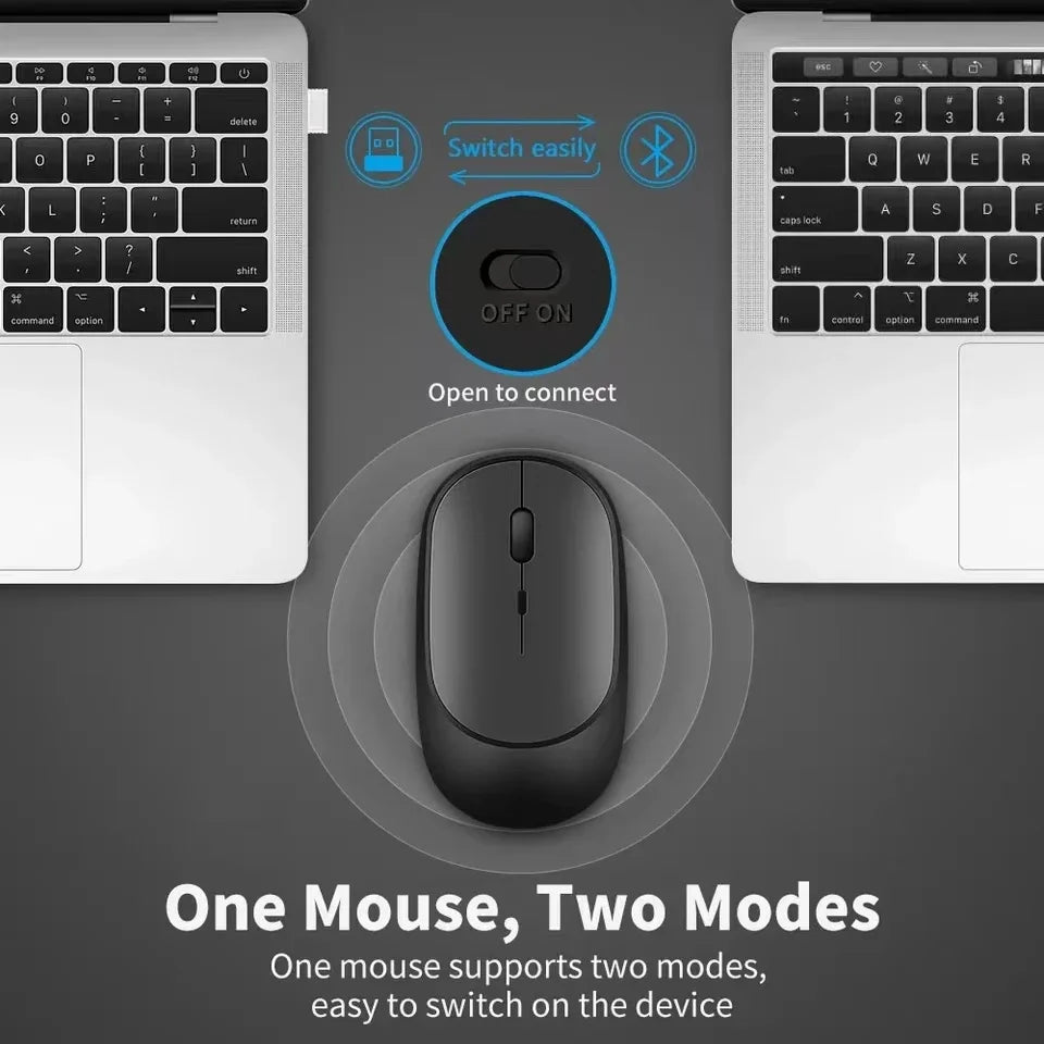 Mouse sem fio, Clean, para laptop, tablet, PC e Macbook.