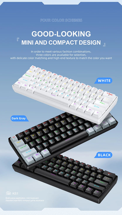 APAYADO K61 Mini Mechanical Keyboard