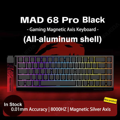Teclado Gamer MADLIONS MAD 60/68HE – Switch Magnético, 8K Hz, Hot Swap e Ultra Responsivo