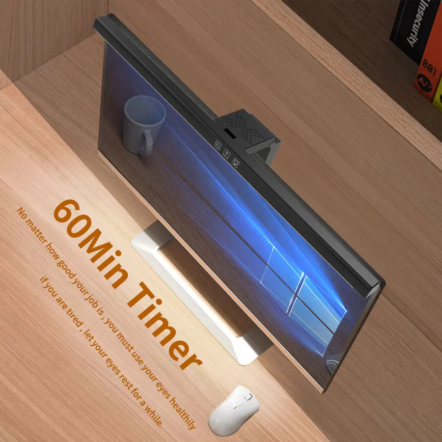 Light Bar de Monitor 50cm USB | Dimmer Stepless — Setup Clean para Home Office e Estudo