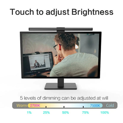 Luminária LED RGB para Monitor 44cm – Iluminação Confortável para Estudo, Trabalho e Games