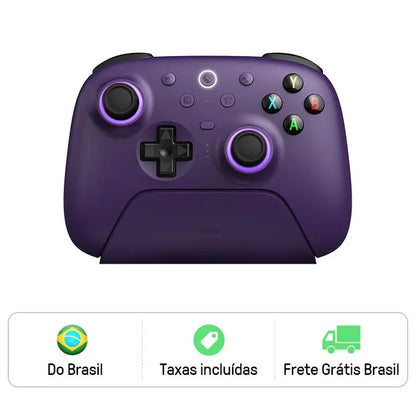 Controle 8BitDo Ultimate 2 Sem Fio – Alta Precisão com Joysticks TMR para PC e Android