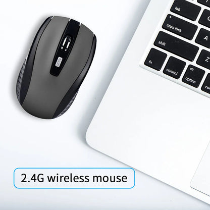 Mouse sem fio 2.4G, silencioso, para Macbook, PC e laptop.