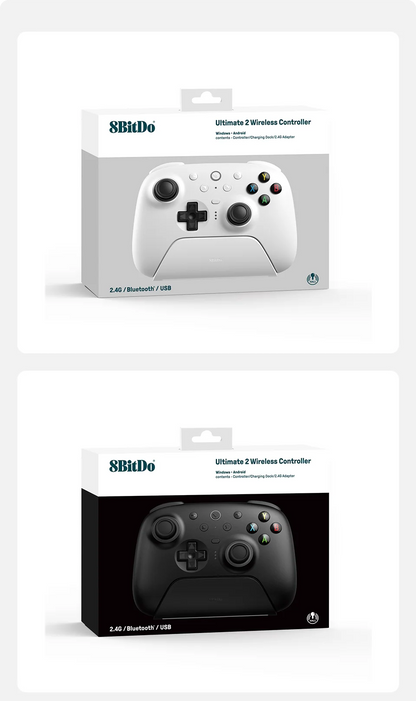 Controle 8BitDo Ultimate 2 Sem Fio – Alta Precisão com Joysticks TMR para PC e Android