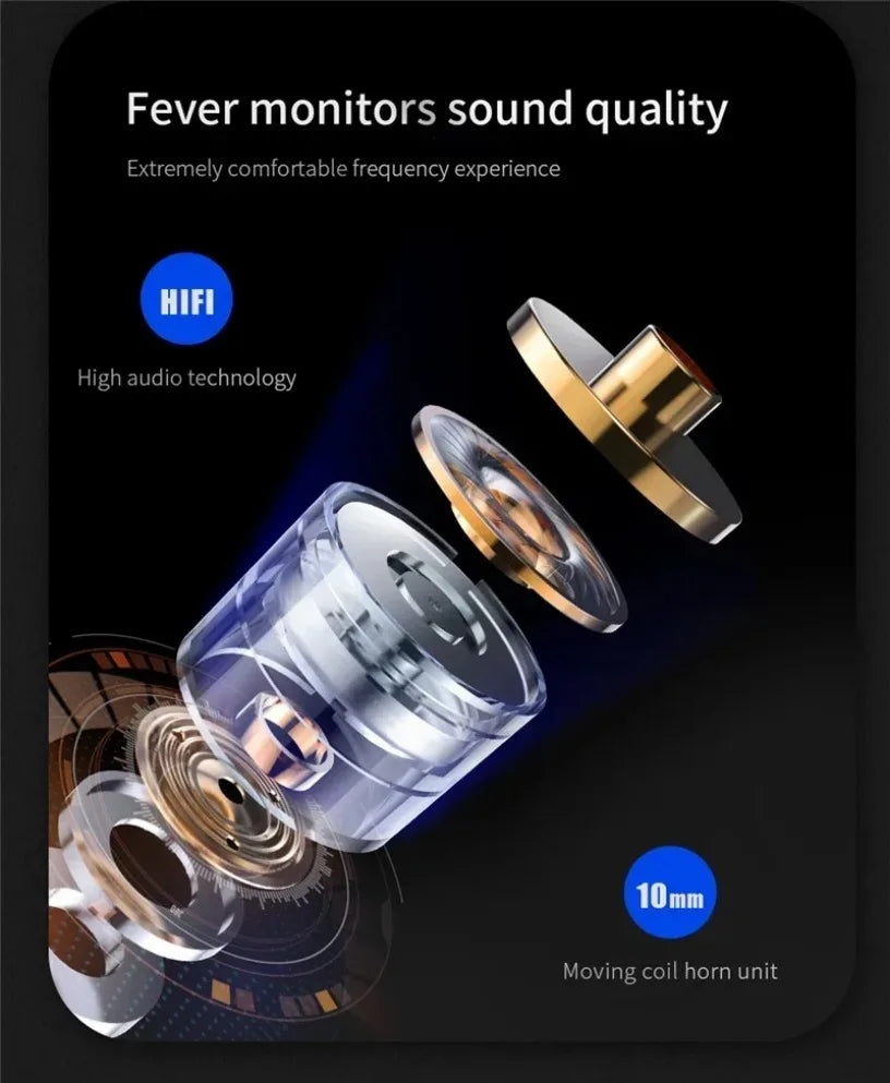 QKZ AK3 FiLe Wired Earphone with Microphone HiFi Music Monitor Bass Headphones Noise Cancelling Headset For Sport Gaming Earbuds