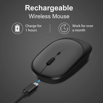 Mouse sem fio, Clean, para laptop, tablet, PC e Macbook.