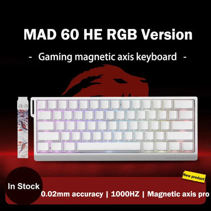 Teclado Gamer MADLIONS MAD 60/68HE – Switch Magnético, 8K Hz, Hot Swap e Ultra Responsivo