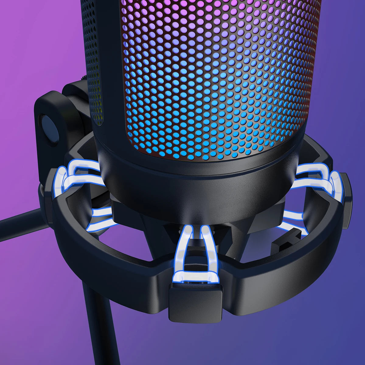 Microfone condensador USB FIFINE para jogos, compatível com PC, PS4, PS5 e MAC