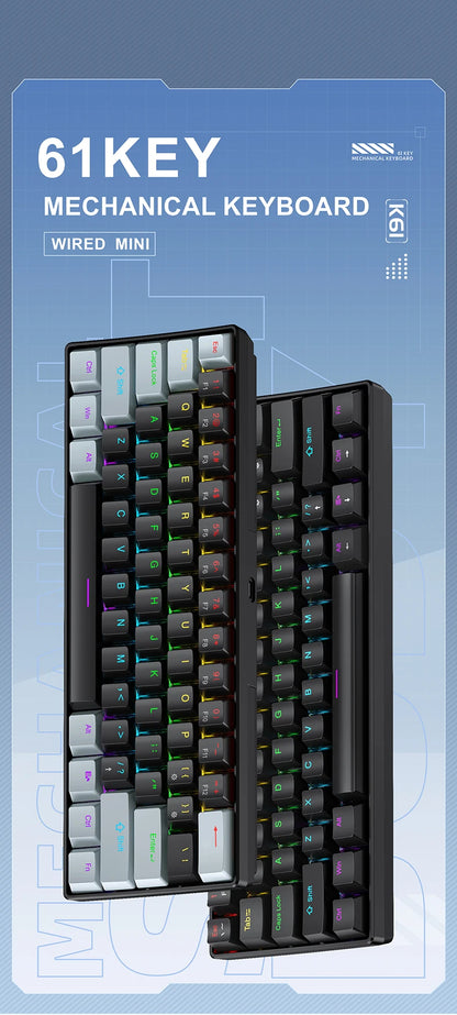 APAYADO K61 Mini Mechanical Keyboard