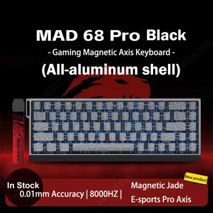 Teclado Gamer MADLIONS MAD 60/68HE – Switch Magnético, 8K Hz, Hot Swap e Ultra Responsivo