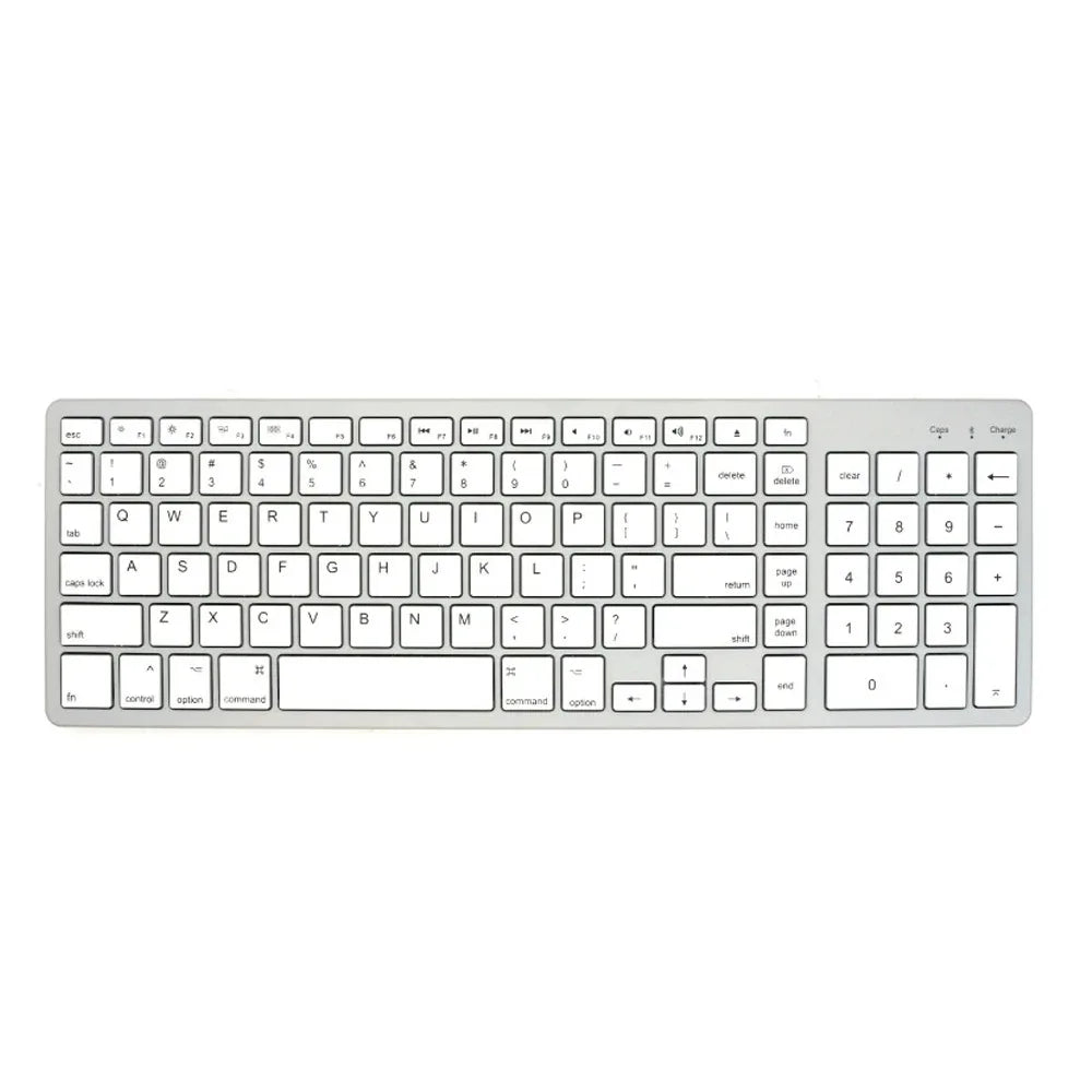 Teclado sem fio, 2.4G e Bluetooth 5.0