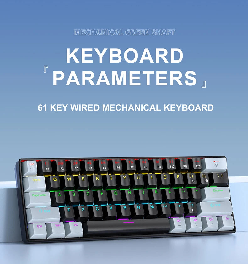 APAYADO K61 Mini Mechanical Keyboard