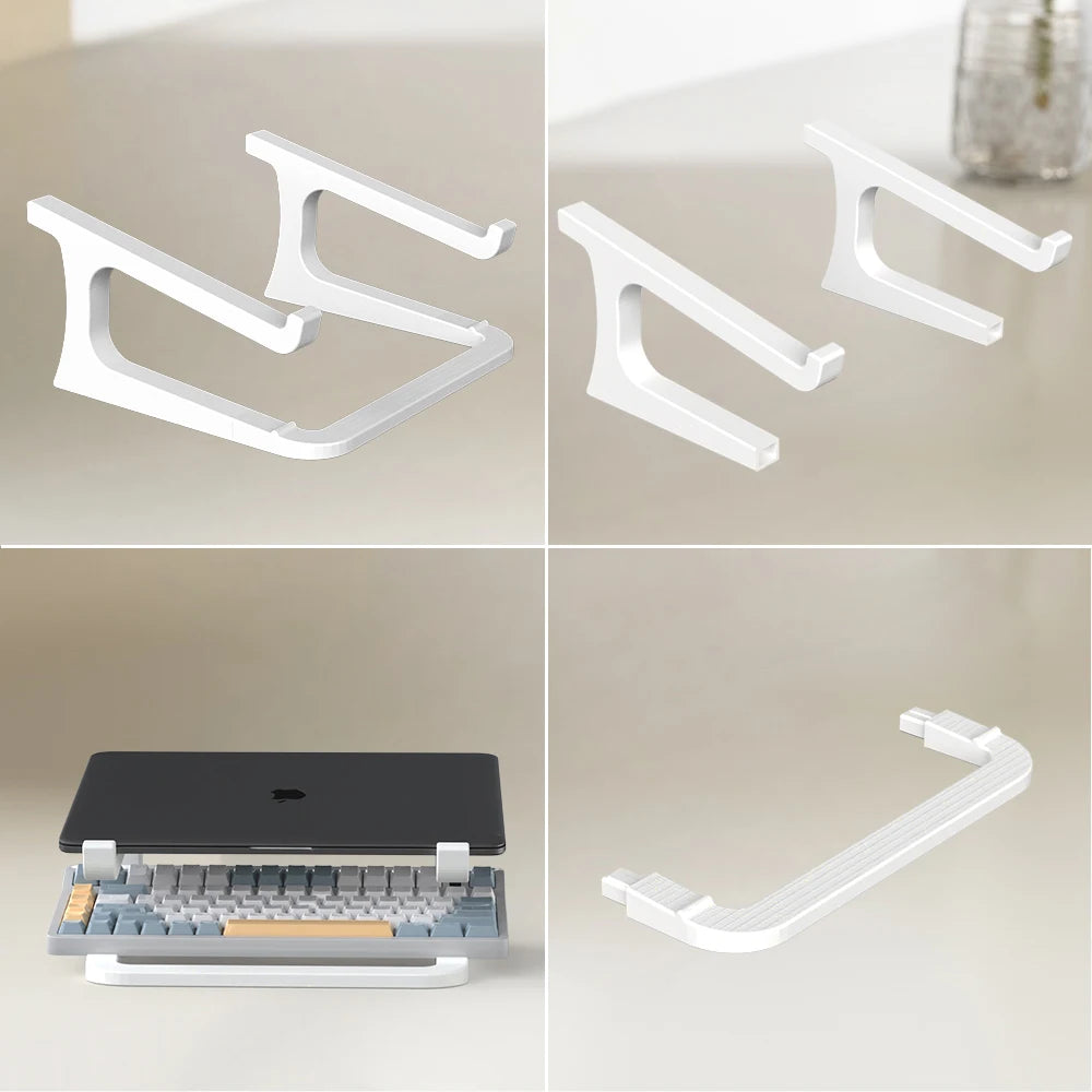 Suporte ergonômico para laptop com suporte para teclado