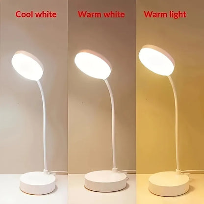 Luminária de mesa LED flexível com regulador de intensidade de 3 níveis