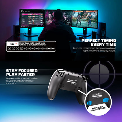 Controle Gamer Sem Fio FANTECH REVOLVER III WGP12S — Hall Effect, Giroscópio, 1000Hz — PS4 e PC