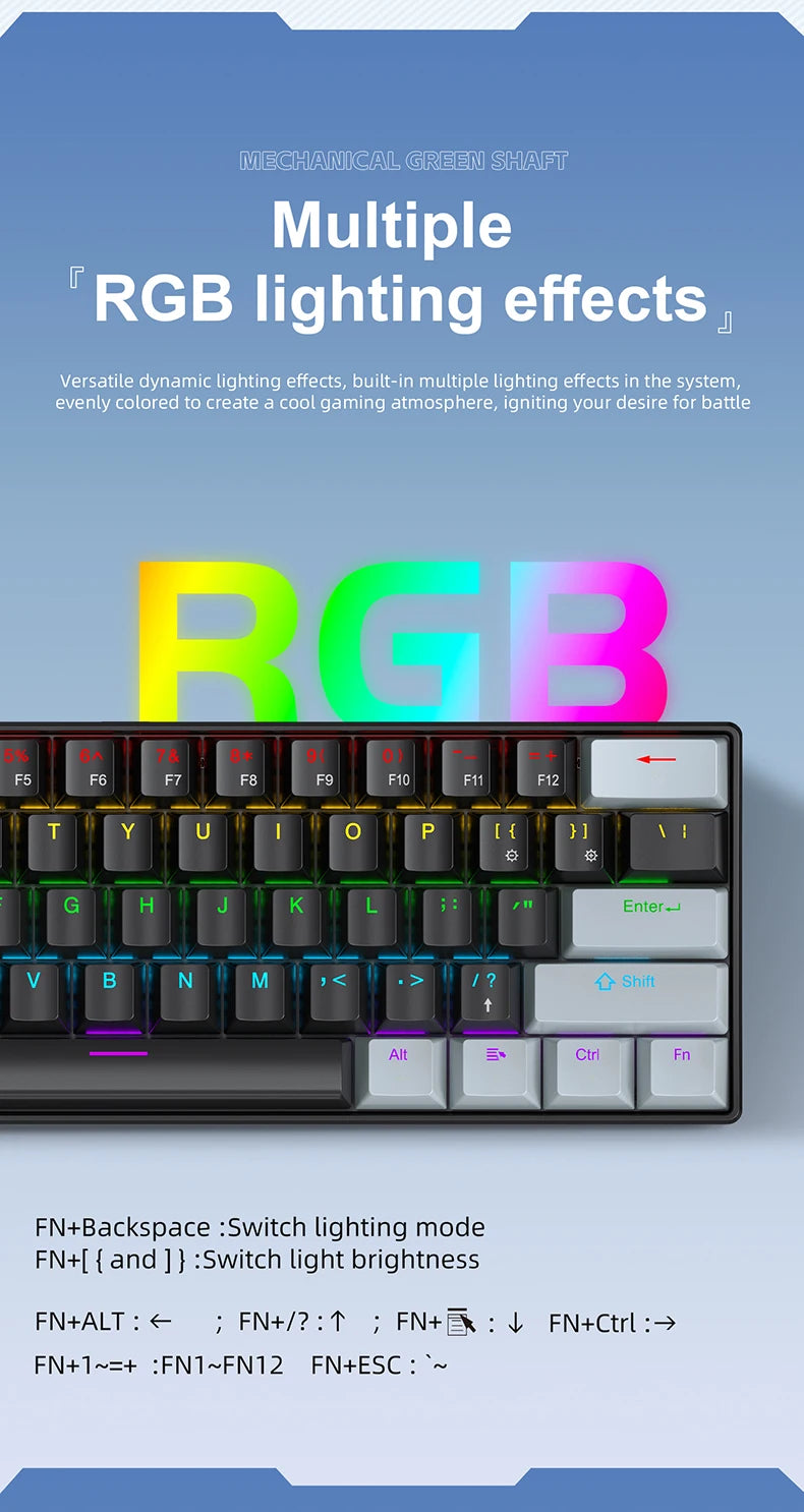 APAYADO K61 Mini Mechanical Keyboard
