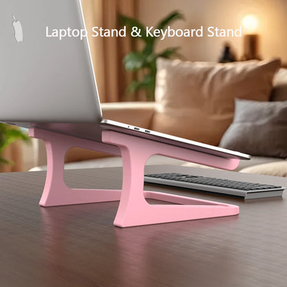 Suporte ergonômico para laptop com suporte para teclado