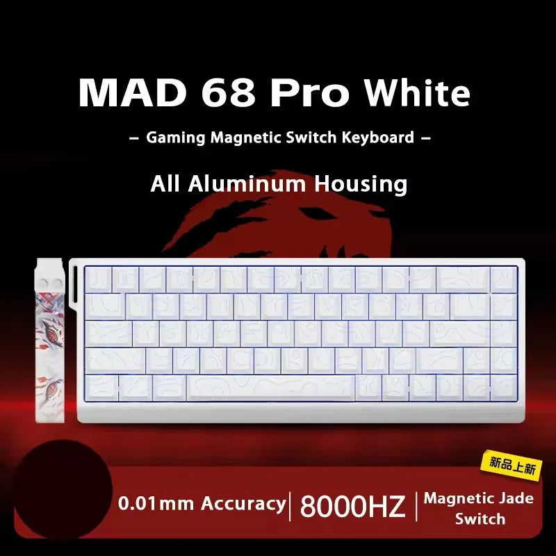 Teclado Gamer MADLIONS MAD 60/68HE – Switch Magnético, 8K Hz, Hot Swap e Ultra Responsivo