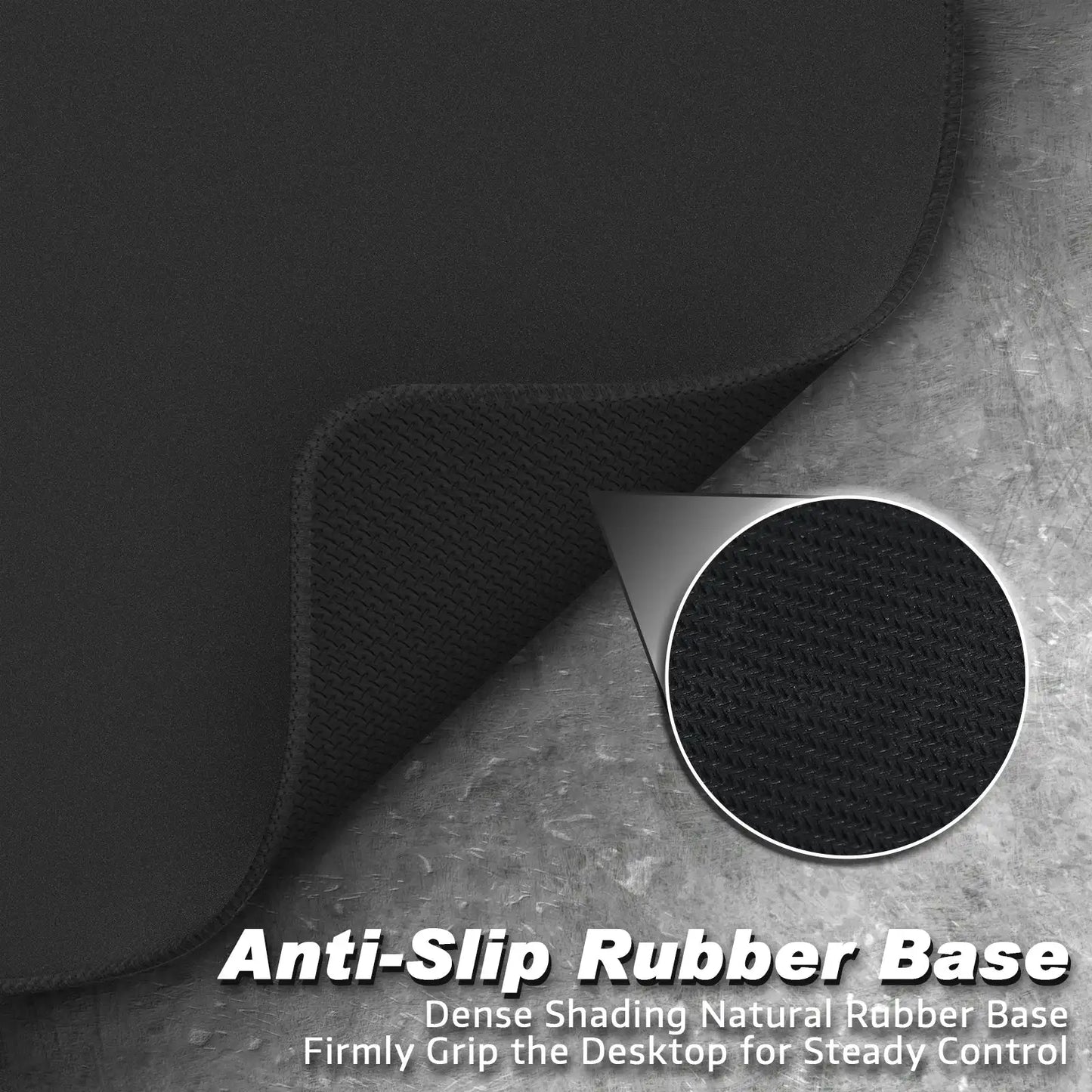 Mousepad Gamer Attack Shark XL – Alta Precisão com Base Antiderrapante e Bordas Reforçadas