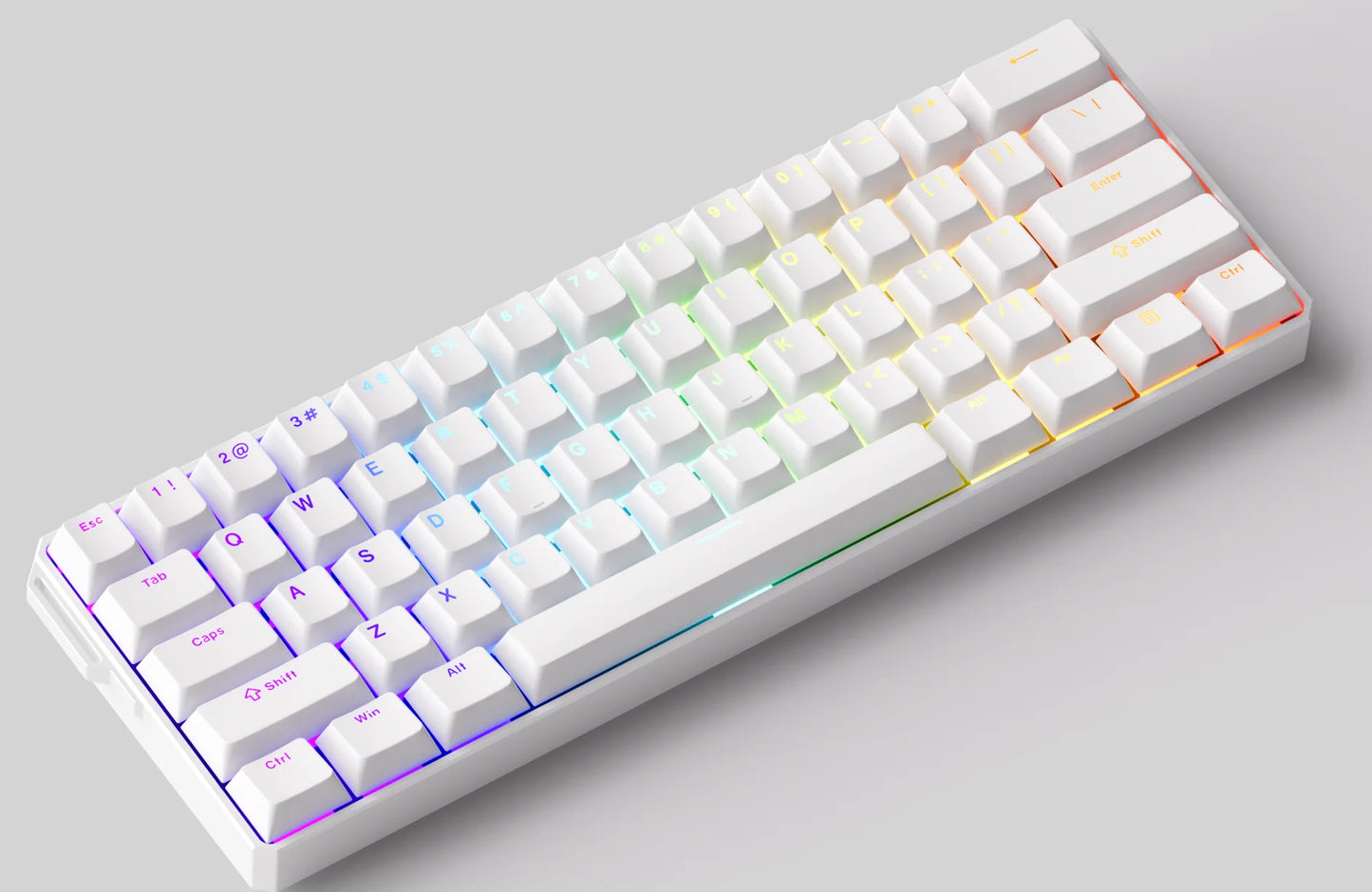 Teclado Mecanico , Akko MonsGeek FUN60 com Switch Magnético, 60%, com Resposta Rápida de 0,01mm, 8K ARGB HE/TMR