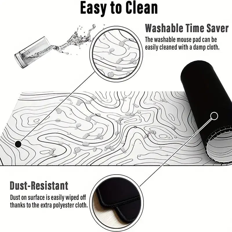 Mousepad Gamer Grande – Superfície Estendida com Base Antiderrapante e Alta Precisão