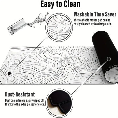 Mousepad Gamer Grande – Superfície Estendida com Base Antiderrapante e Alta Precisão