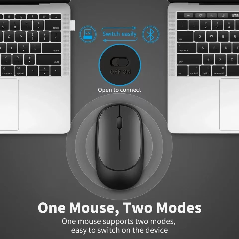 Mouse sem fio, Clean, para laptop, tablet, PC e Macbook.
