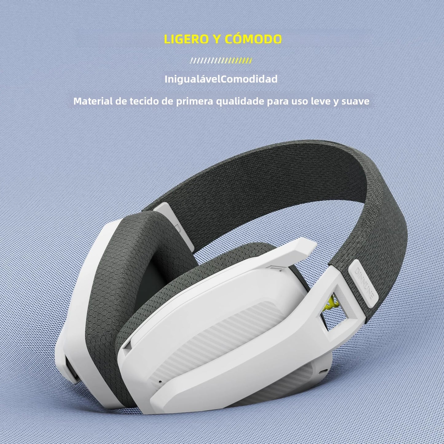 Headset Gamer Bluetooth BINNUNE BW06 com Microfone — PS5, PS4, PC, Mac — Sem Fio 2.4GHz